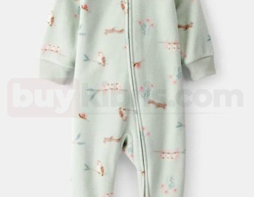 Carter’s Kuş Desenli Kız Bebek Polar Tulum