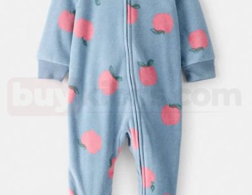 Carter’s Elma Desenli Kız Bebek Polar Tulum