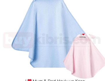Mum & Dad Kapüşonlu Bebek Havlu Seti