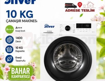 Silver 10 KG 1400 Devir Çamaşır Makinesi