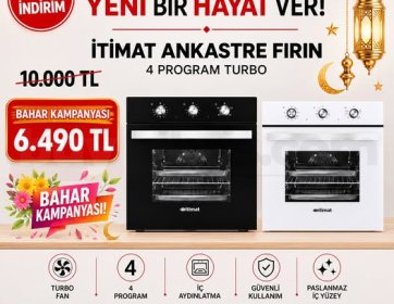 İtimat Ankastre Fırın 4 Program Turbo