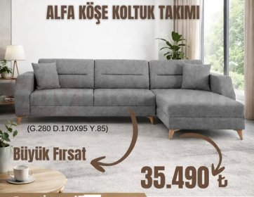 Alfa Köşe Koltuk Takımı