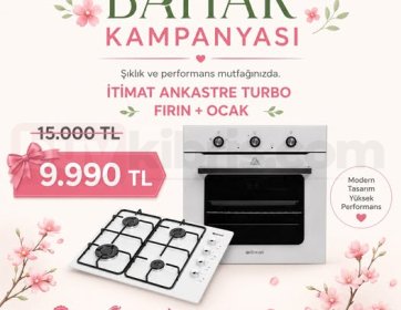 İtimat Ankastre Turbo Fırın + Ocak Seti