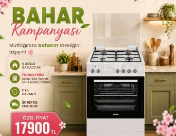 Simfer 4 Gözlü Turbo Fırınlı Gazlı Ocak