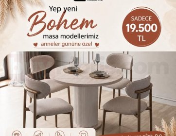 Modern ve Zarif Bohem Masa Takımı