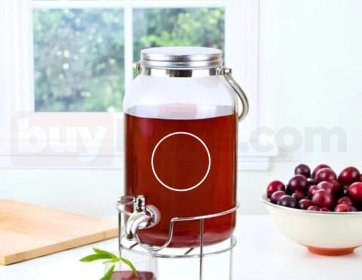 Musluklu Cam Meşrubat Dispenseri
