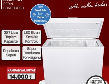 Stilevs 287 Litre Sandık Tipi Derin Dondurucu