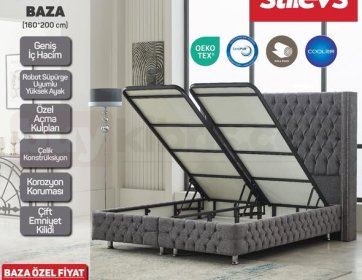 Stilevs Cyristalin Sandıklı Baza 160x200 cm