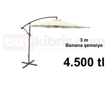 3 Metre Banana Bahçe Şemsiyesi