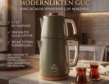 King KCM336 Nihavend Çay Makinesi
