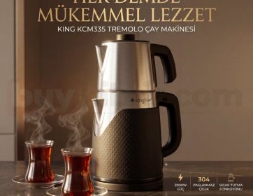 King KCM335 Tremolo Çay Makinesi