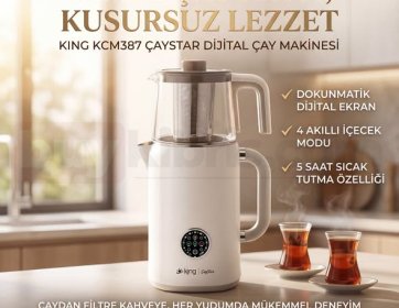 King KCM387 Çaystar Dijital Çay Makinesi