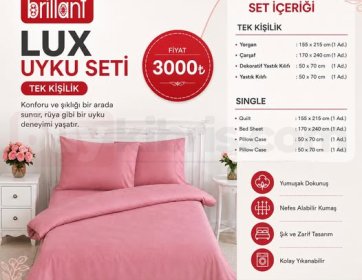 Brillant Lux Tek Kişilik Uyku Seti