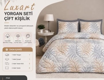 Pamy Home Luxart Çift Kişilik Yorgan Seti