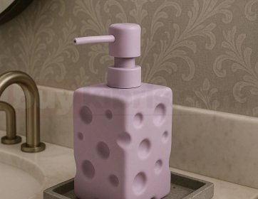 Pembe Zar Tasarımlı Sıvı Sabunluk