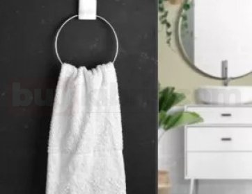 Yapışkanlı Yuvarlak Havluluk Krom