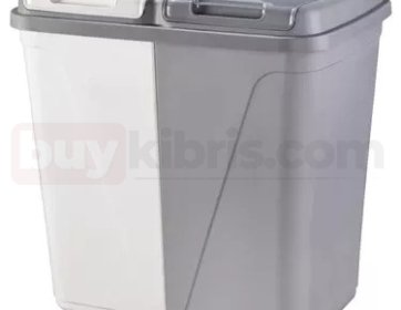 Çift Bölmeli Geri Dönüşüm ve Atık Çöp Kovası