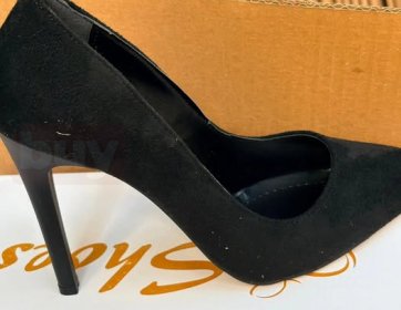 Siyah Süet Stiletto