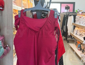 Bordo Elbiseli Tesettür Mayo